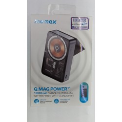 Momax IP111E Q.Mag Power 11磁吸無線充流動電源連支架10000mAh (黑)