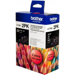 BROTHER LC73BK2PK 黒色墨盒孖裝  (每墨盒約600 張)