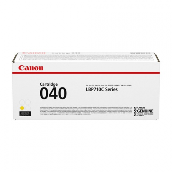 Canon CRG-040 Y  黃色標準容量碳粉盒 (約5400張)