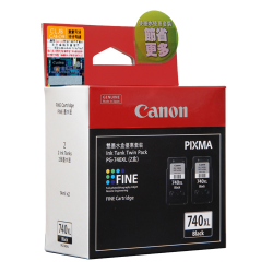 Canon PG-740XL 加大黑色孖裝打印墨盒